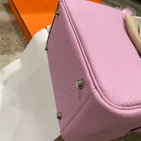 SOLD！Hermès mini Lindy in mauve sylvestre - Picture 4 of 6
